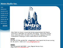 Tablet Screenshot of metroradioinc.com
